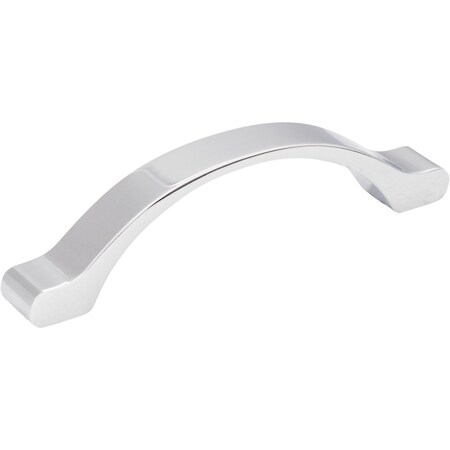 96 Mm Center-to-Center Polished Chrome Arched Seaver Cabinet Pull